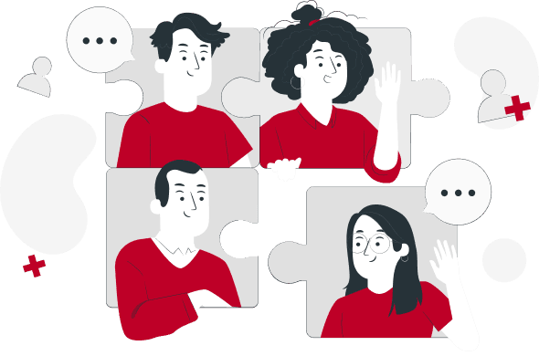 Healthcare professionals illustration